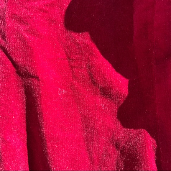 70s Maroon Velvet Slim Blazer - Picture 8 of 13